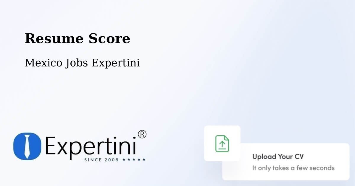 Resume Score & Job Description Match Tool – Tecomates - Mexico Jobs Expertini
